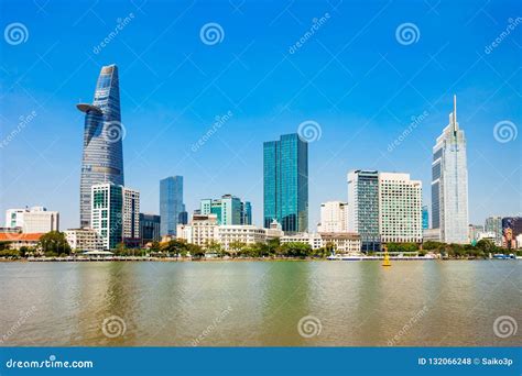 Ho Chi Minh city skyline stock photo. Image of bitexco - 132066248