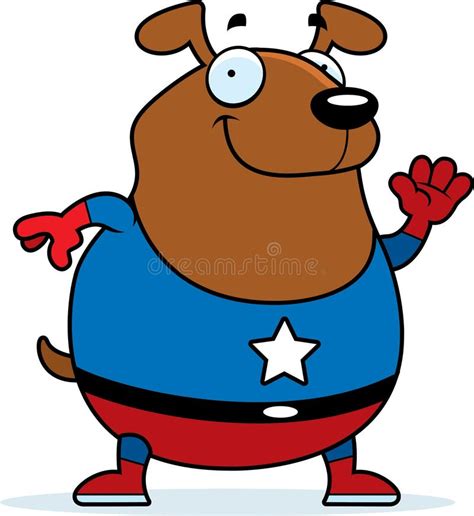 Cartoon Superhero Dog stock vector. Illustration of costume - 47296964