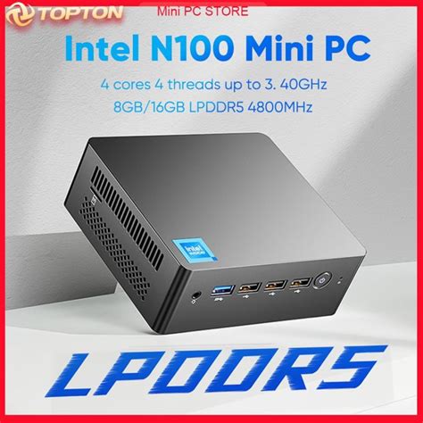 12Th Gen Mini PC Intel N100 Alder Lake Quad Core 8G/16G 4800Hz DDR5 ...