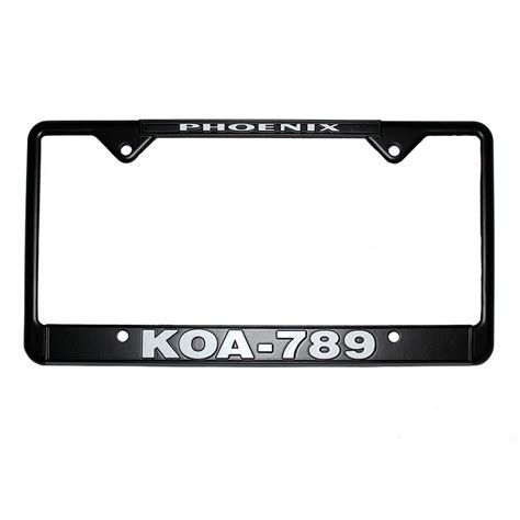 Black License Plate Frame - Phoenix Law Enforcement Association