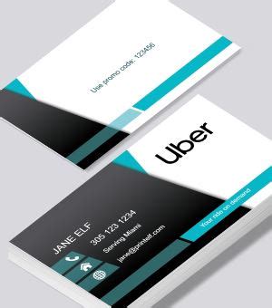 Uber business cards printed by Printelf - Free templates - PrintElf