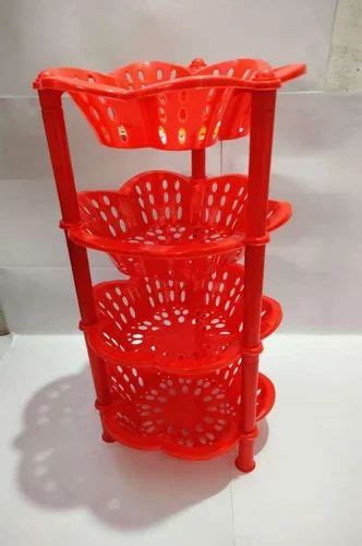 Flora - 4 Plastic Multipurpose Storage Rack at Rs 448/piece | Gandhi Nagar | Moradabad | ID ...