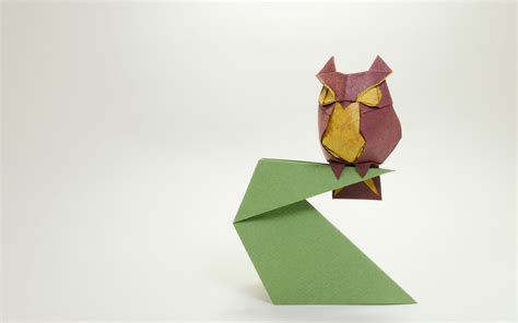 animals, Origami, Paper, Owl HD Wallpapers / Desktop and Mobile Images ...