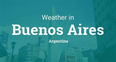 Weather for Buenos Aires, Argentina