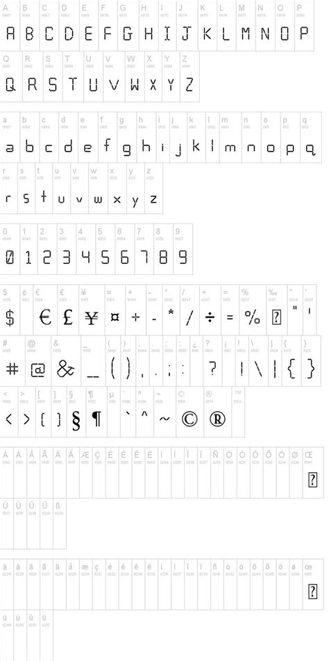 Calculator Font | Fonts, Calculator, Fonts design