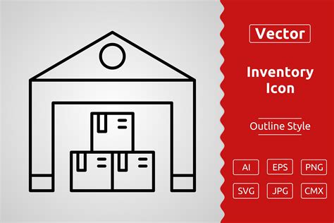 Vector Inventory Outline Icon Graphic by Muhammad Atiq · Creative Fabrica