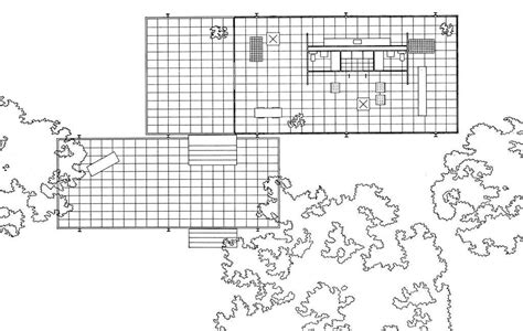 Farnsworth House Interior Plan