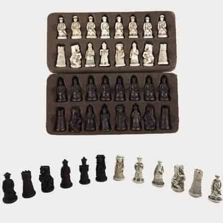 Miniature Antique Chess Set
