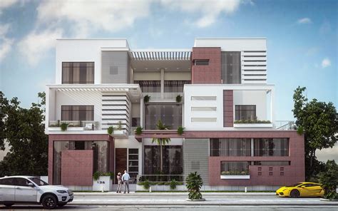 Modern Villa Elevation Design ( Kuwait ) on Behance