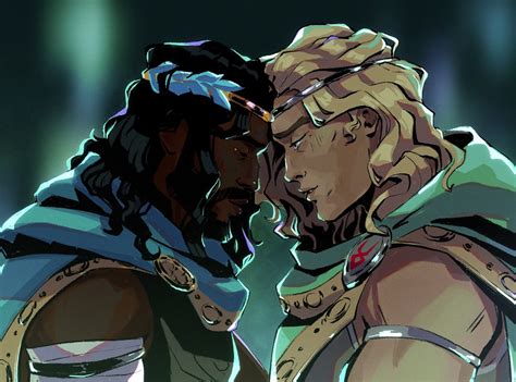 ArtStation - Patroclus and Achilles (Hades Game) Hades Greek Mythology, Son Of Hades, Achilles ...