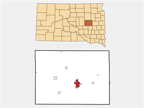 Huron, SD - Geographic Facts & Maps - MapSof.net