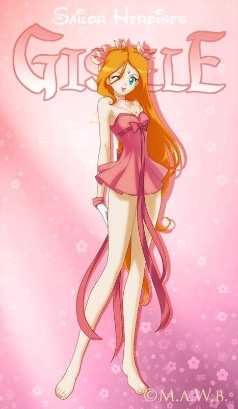 an anime character with long red hair wearing a pink dress