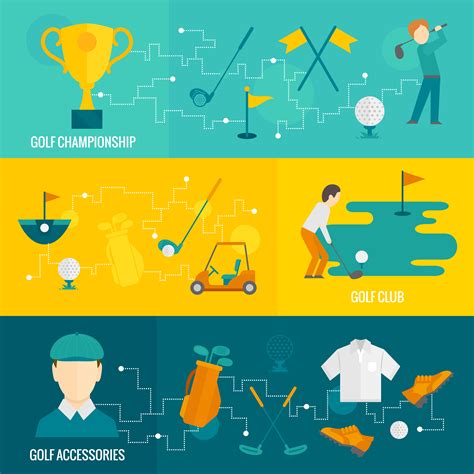 Golf banners set 454744 Vector Art at Vecteezy