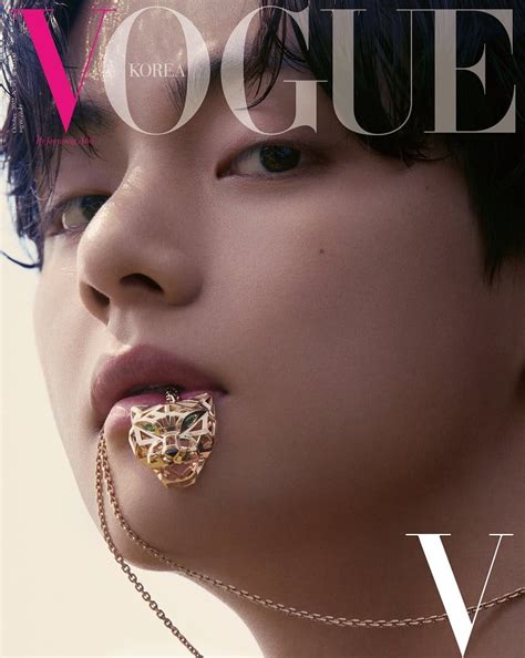 Vogue Korea release 3 additional 'surprise coVer' images of BTS's V for their October issue ...