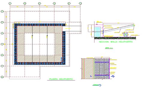 Heliport Design DWG file