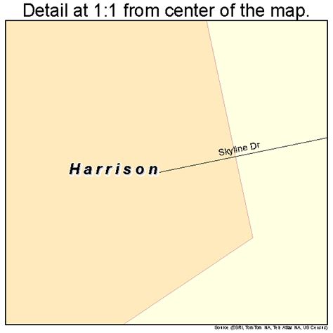 Harrison Idaho Street Map 1635200