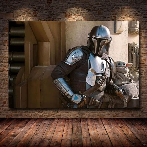 The Mandalorian Canvas Poster Wall Art Print Wall decor | Etsy