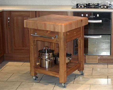 Butcher block island with wheels — Interior Home Improvements | Kitchen table makeover, Butcher ...