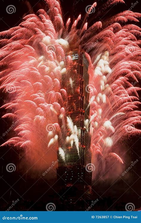 New Year Fireworks on Taipei 101 Editorial Photography - Image of ...