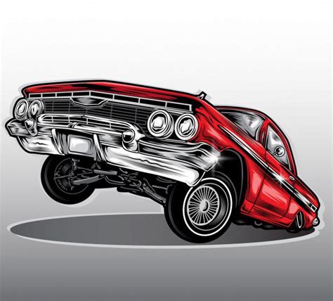 Premium Vector | Lowrider car vector | Lowrider cars, Lowriders, Lowrider art