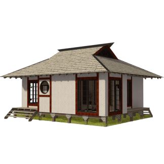 Japanese Small House Plans (With images) | Small house plans, Small cottage plans, Wooden house ...