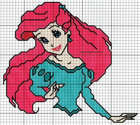 ARIEL CROSS STITCH by syra1974 on deviantART | Punto croce, Schema, Principesse