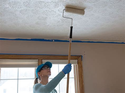 How To Paint Popcorn Ceiling