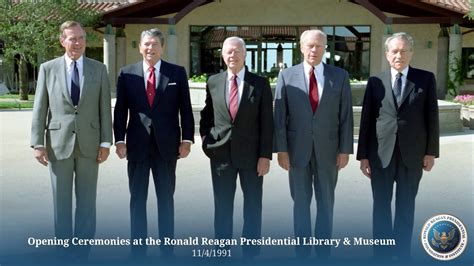 Opening Ceremonies at the Ronald Reagan Presidential Library - 11/4/91 - YouTube