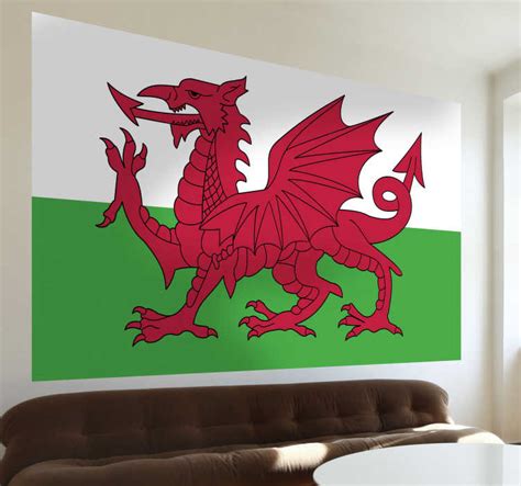 Wales Flag Wall Sticker - TenStickers