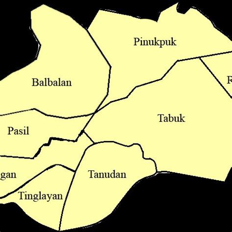 Map of Kalinga, Philippines showing the eight municipalities of the... | Download Scientific Diagram