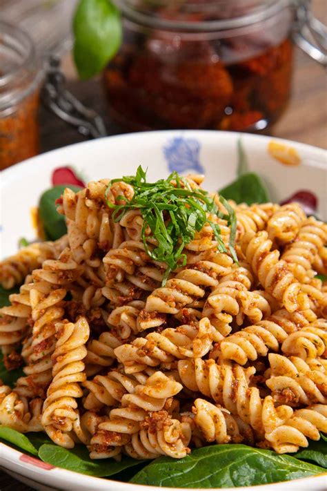 Red Pesto Pasta -Simple and Delicious | Thinly Spread