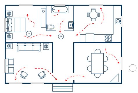 Home Fire Escape Plan | EdrawMax | EdrawMax Templates