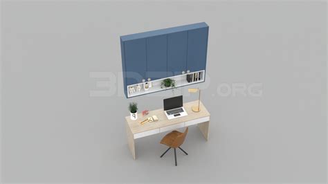 3042. Free 3D Desk Model Download