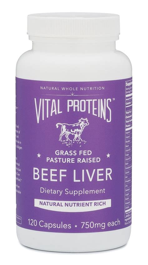 Beef Liver - Capsules | Beef liver, Vital proteins, Grass fed beef