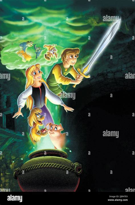 GURGI, EILONWY, TARAN, THE BLACK CAULDRON, 1985 Stock Photo - Alamy