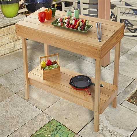 Collapsible Grill Table Plan from WOOD Magazine | Grill table, Simple woodworking plans ...