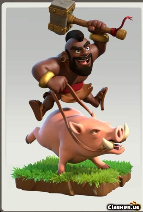 Hog Rider troop - Clash of Clans Wallpapers | Clasher.us