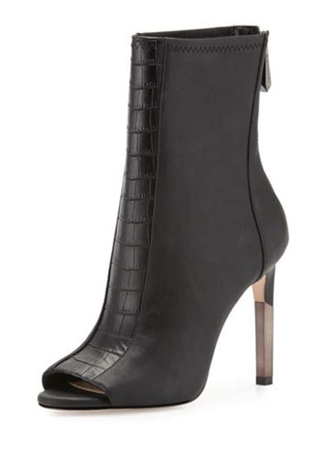 BCBG Max Azria BCBGMAXAZRIA Jase Leather Open-Toe Boot | Shoes