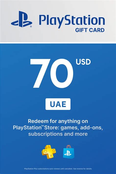 Buy PlayStation Store 70 USD Gift Card (United Arab Emirates) - Digital Key