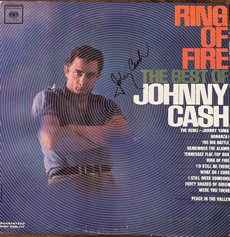 "Johnny Cash: Ring of fire" Autographed Album - YourPremierMemorabilia