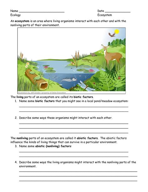 Abiotic And Biotic Factors Worksheet – Imsyaf.com