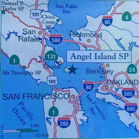 Angel Island San Francisco Map - United States Map