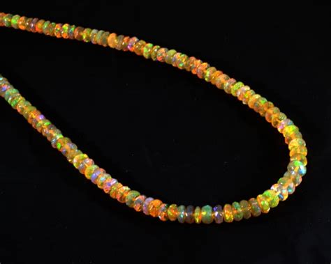 Opal Necklace Ethiopian Opal Necklace 925 Silver Necklace - Etsy