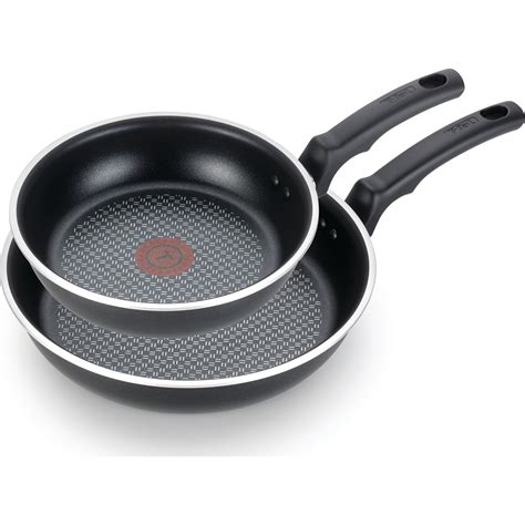 T-Fal Comfort Non-Stick 9.5/11-inch Fry Pan Set, Dishwasher Safe Cookware, C565S264, Black ...