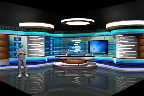 Virtual TV Studio News Set 2 ~ 3D Model #48150638 | Pond5