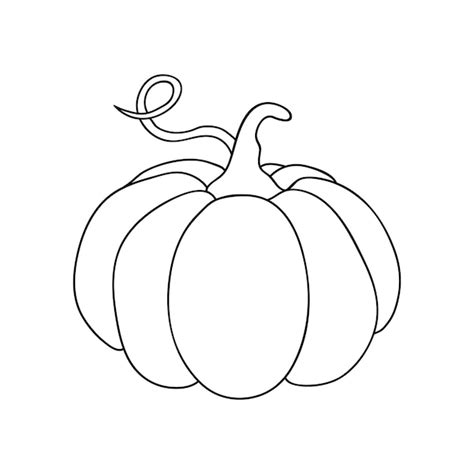 Premium Vector | Pumpkin icon outline in simple line drawings vector illustration of pumpkin for ...