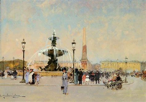 Place De La Concorde Painting at PaintingValley.com | Explore collection of Place De La Concorde ...