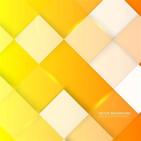 Vector Yellow Background With White Abstract Geometric Design Of ...