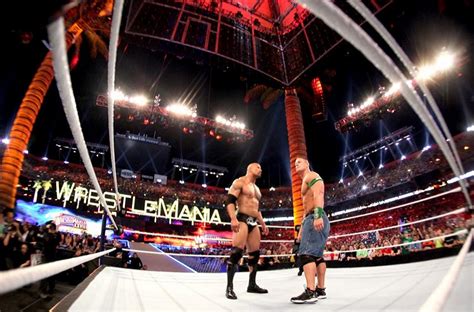 WWE WrestleMania Flashback: John Cena battles The Rock at WrestleMania 28