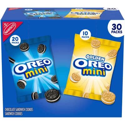 OREO Mini Mix Variety Pack Sandwich Cookies, 1.5 oz., 30 pk. - Sam's Club